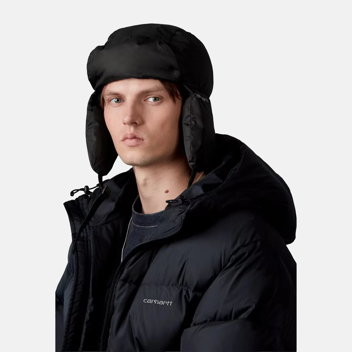 Ardon Ear Guard Cap | Black / Shady Grey