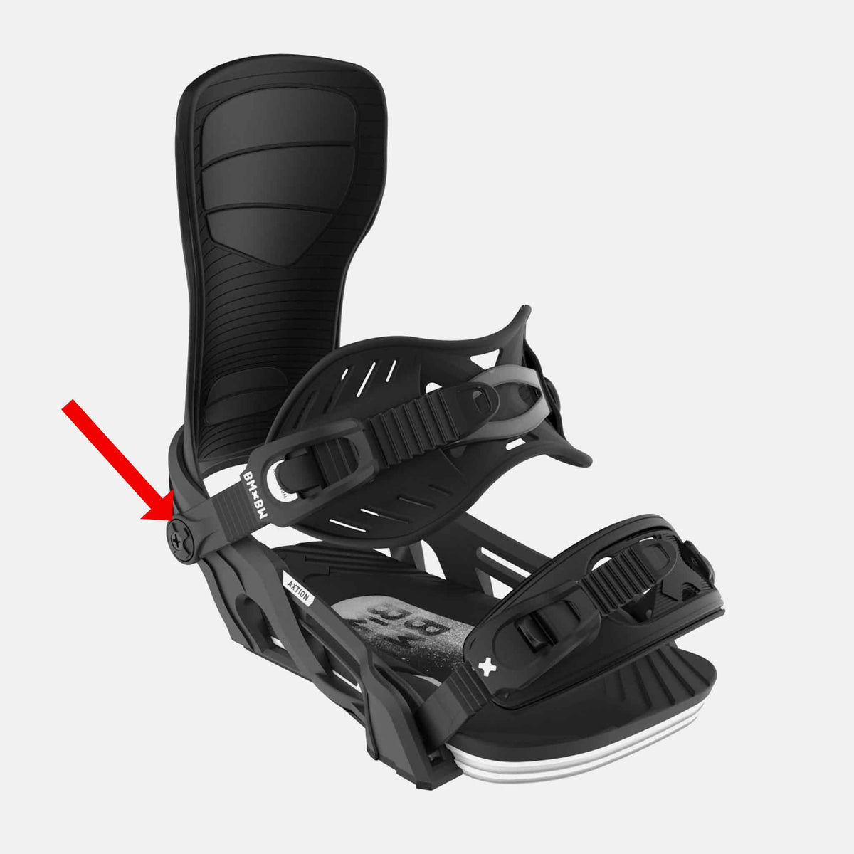 Ankle Strap Hardware Uni-Body Baseplate x 4