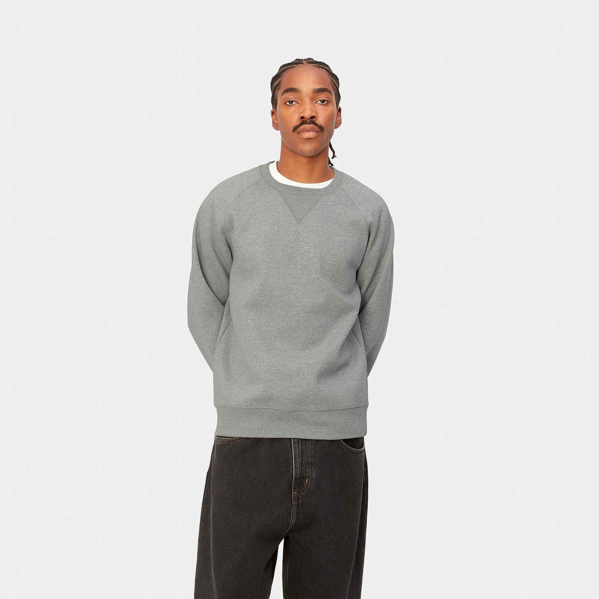 Chase Sweat | Grey Heather / Gold