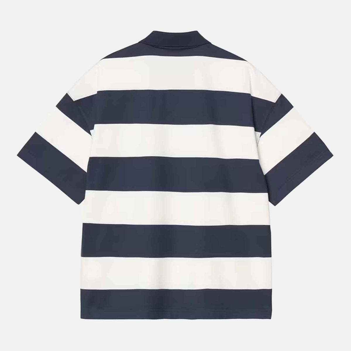 S/S Delray Polo | Delray Stripe, Blue
