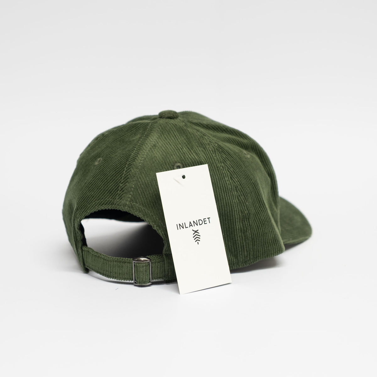 Cord Cap | Green / Leather