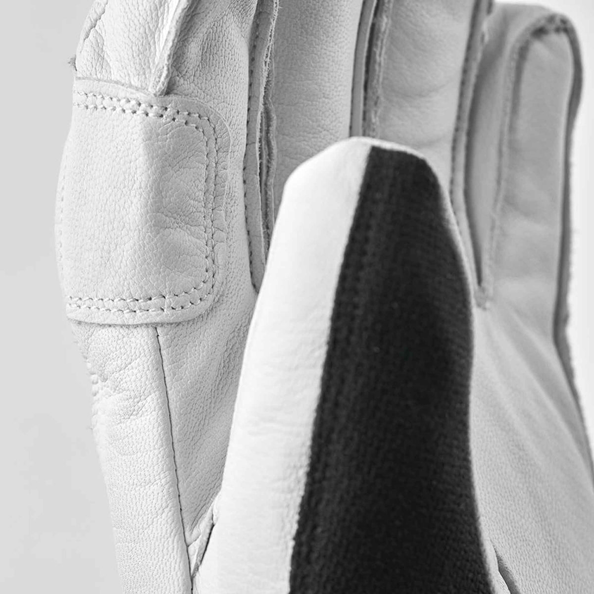 Army Leather Patrol 5 Finger | Svart