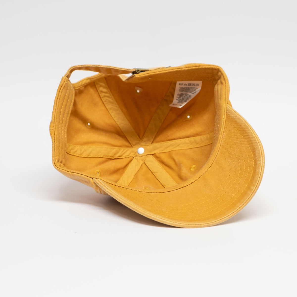 Low profile Vintage Cap | Mustard / Leather