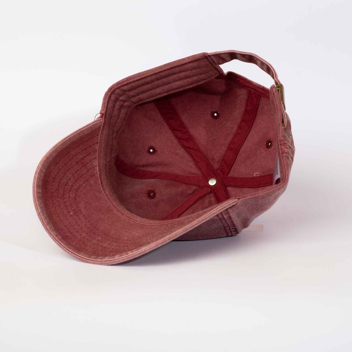 Low profile Vintage Cap | Red / Leather