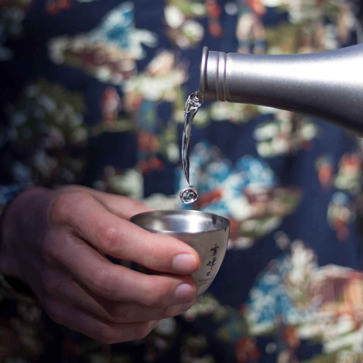Titanium Sake Bottle