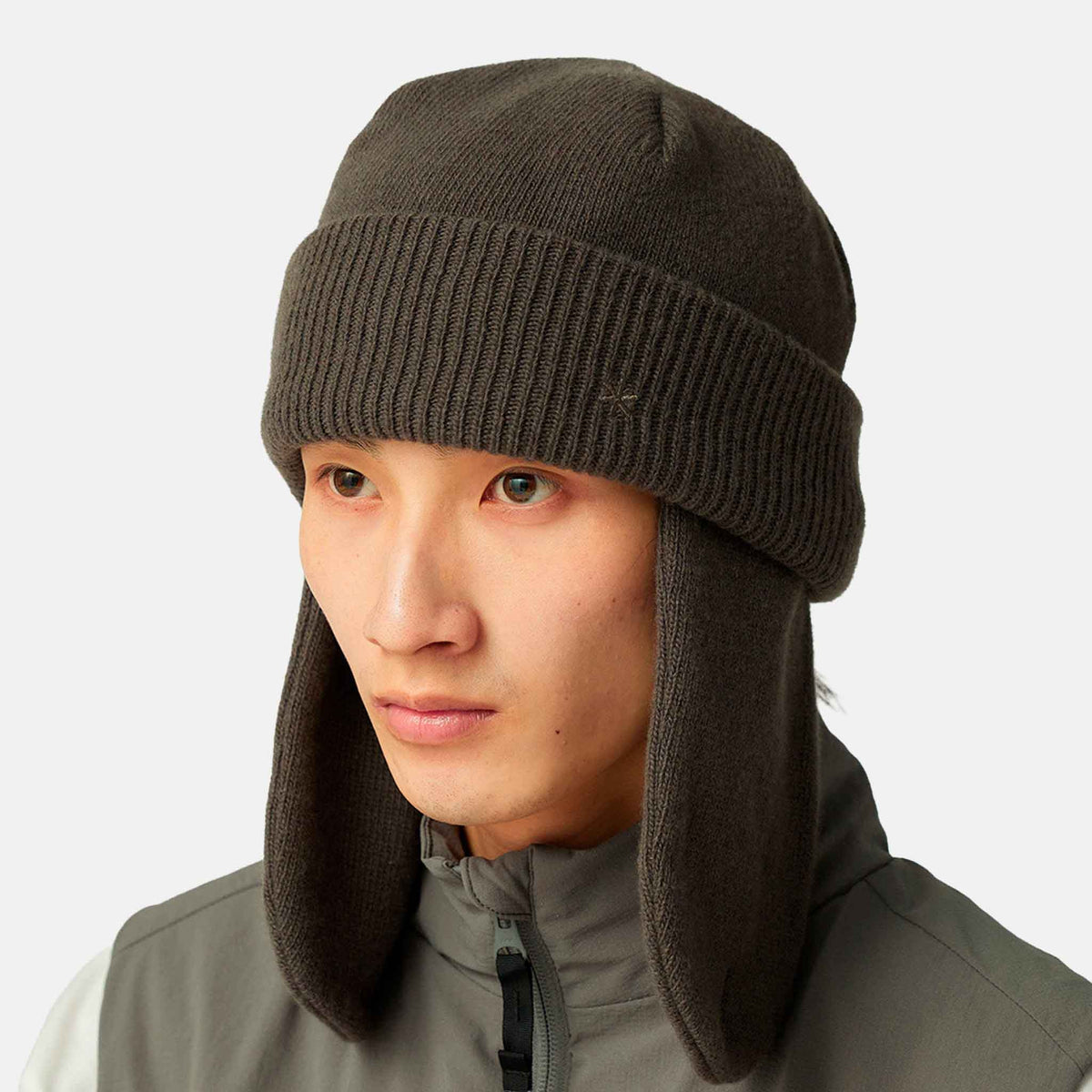 Knit Flight Cap | Grey