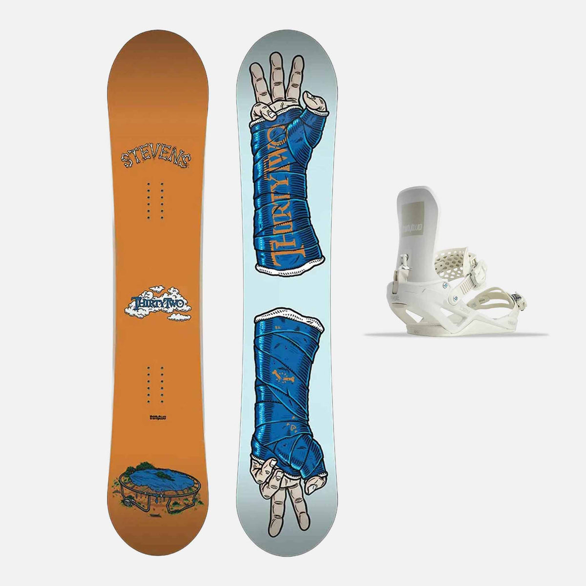 Middle Earth Pro Steven's LTD Bone Snowboardpaket