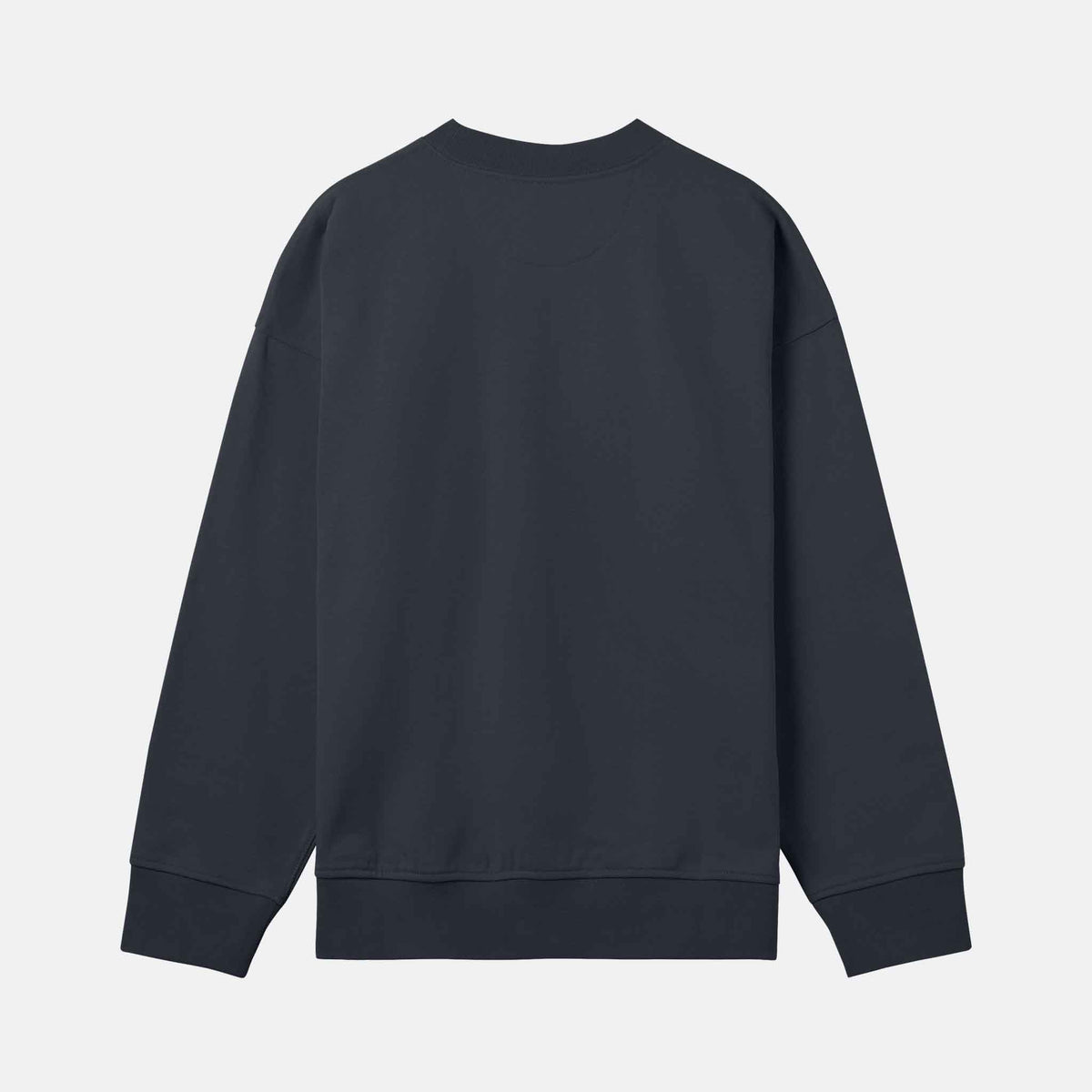 Vitt Mönster Boxy Crew | Svartgrå