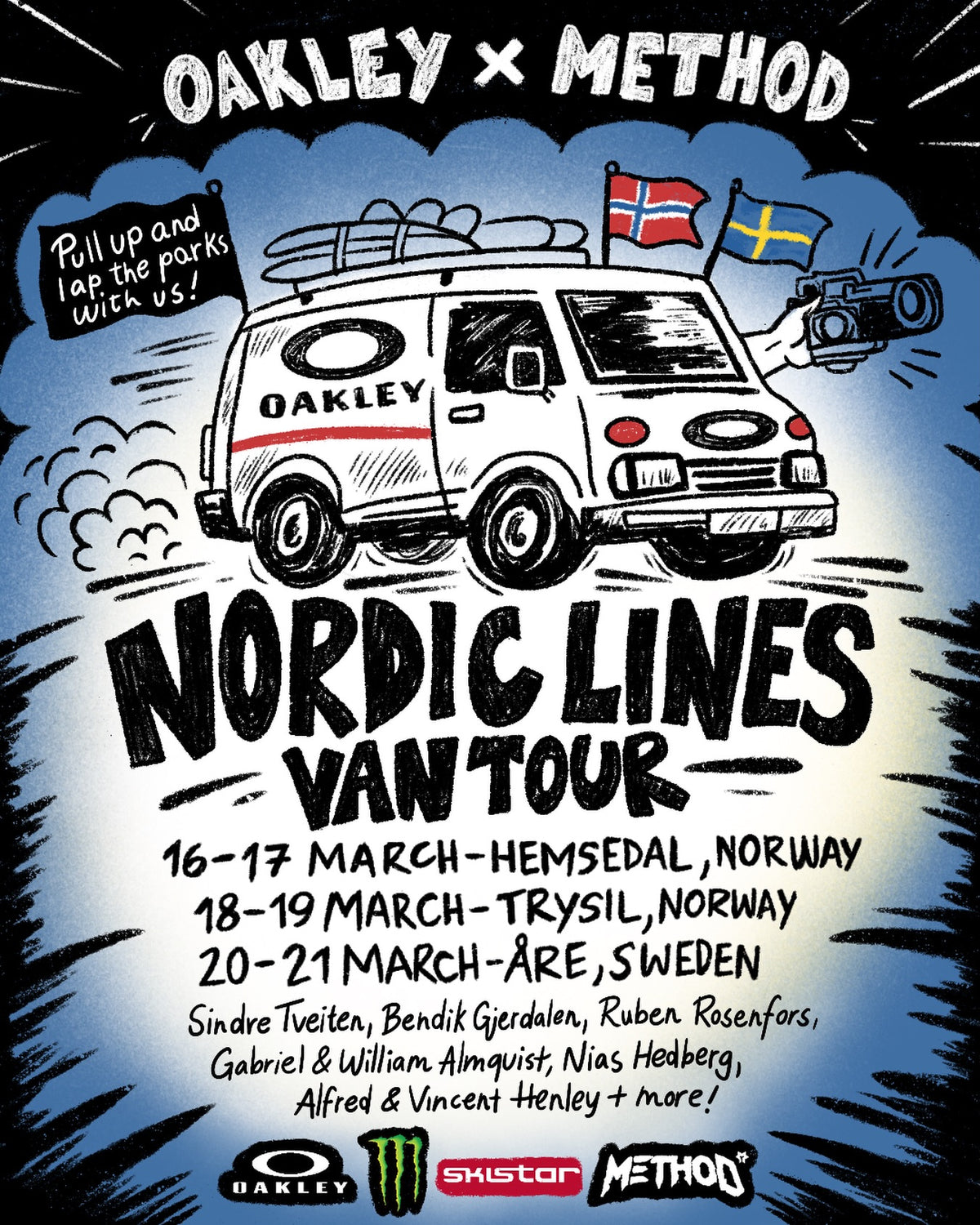 The Oakley x Method NORDIC LINES VAN TOUR - Hemsedal