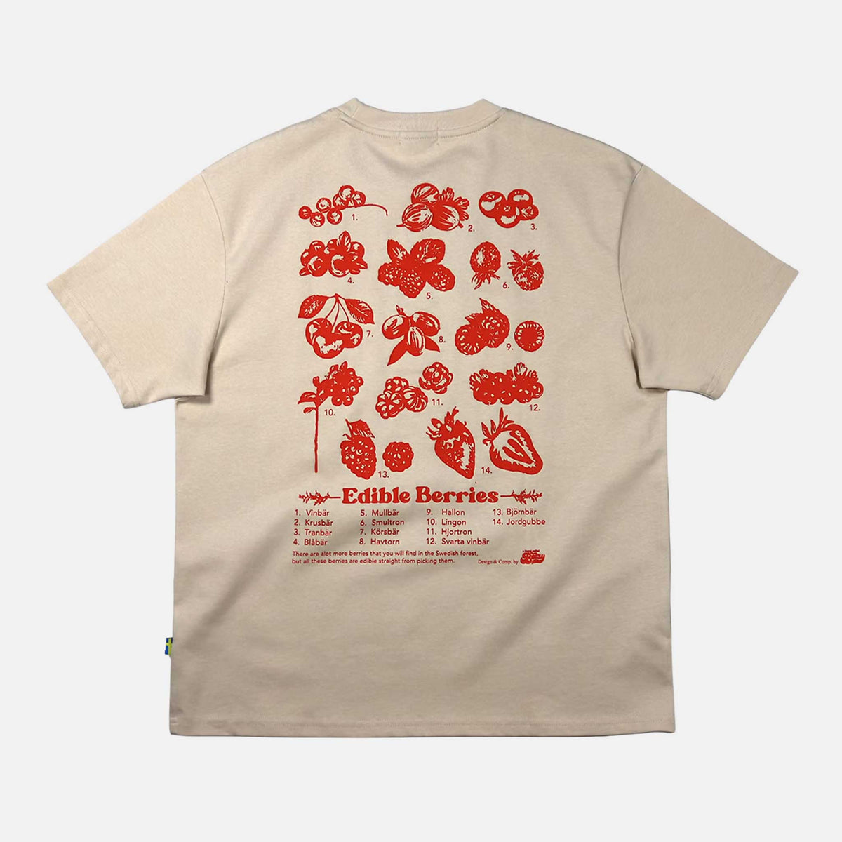 Relaxed T-shirt Edible Berries | Sand