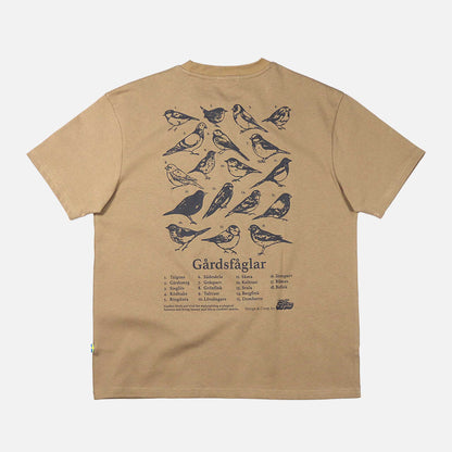 Relaxed T-shirt Gårdsfåglar | Dark Sand