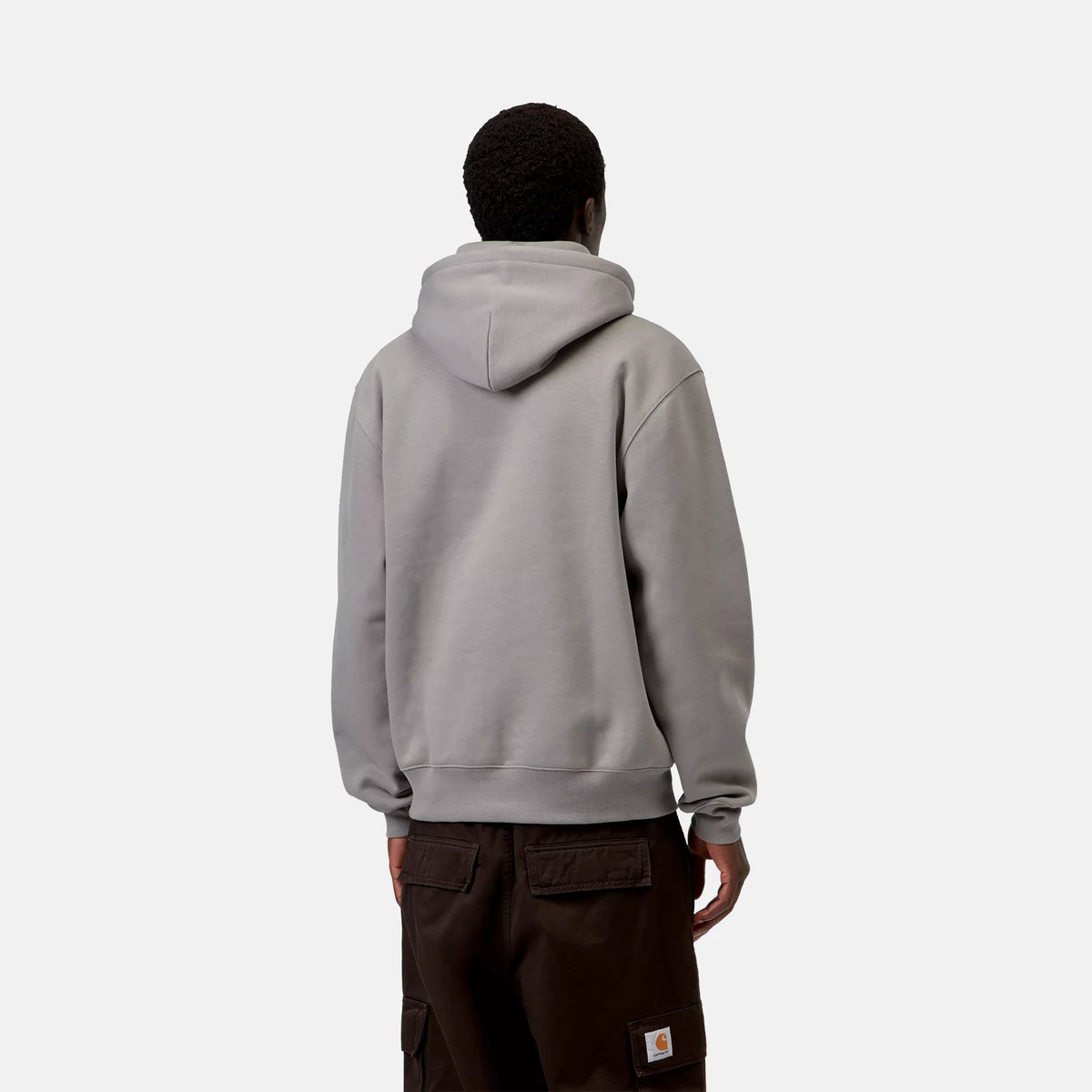 Hooded Carhartt Sweat | Shady Grey / Dark Navy
