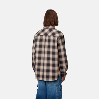 L/S Dayne Shirt | Dayne Check, Shady Purple