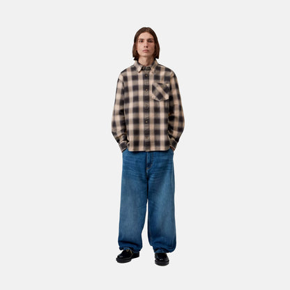 L/S Dayne Shirt | Dayne Check, Shady Purple