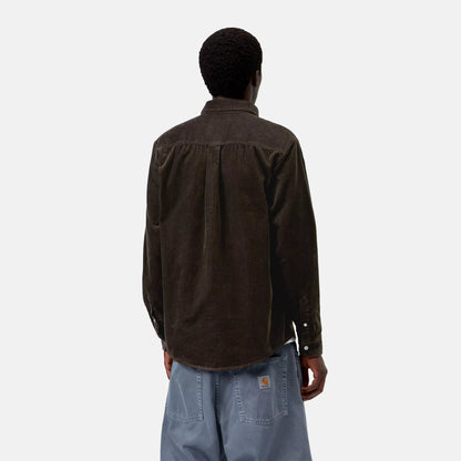 L/S Madison Cord Shirt | Tobacco