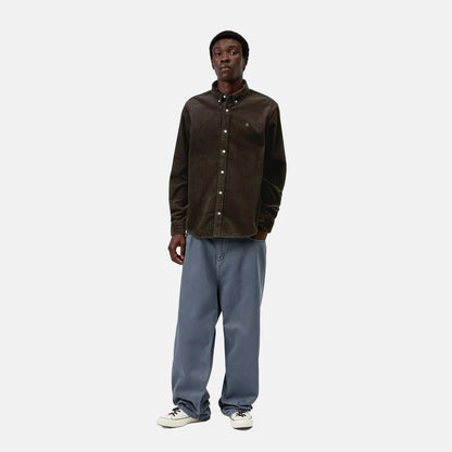 L/S Madison Cord Shirt | Tobacco