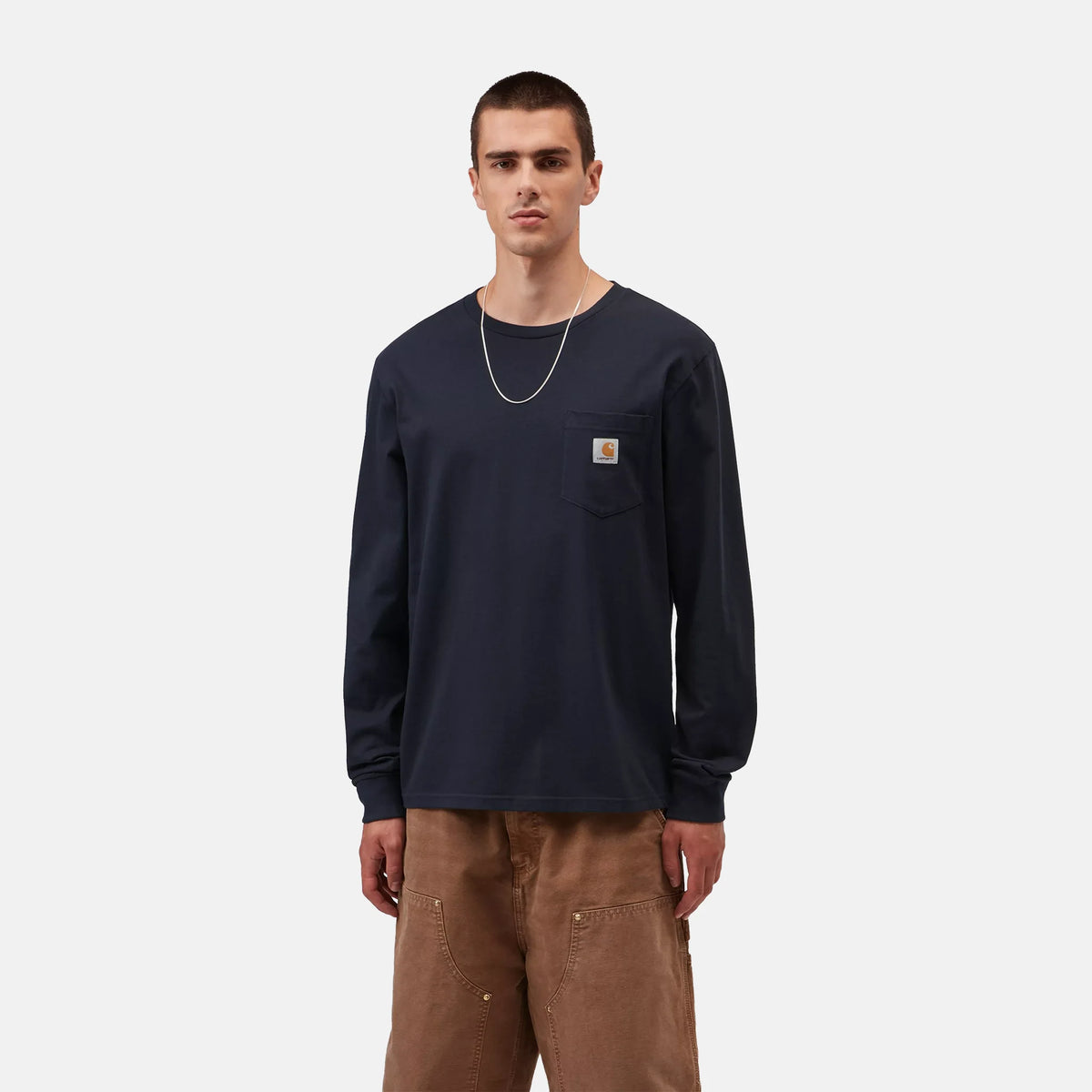 L/S Pocket T-Shirt | Dark Navy