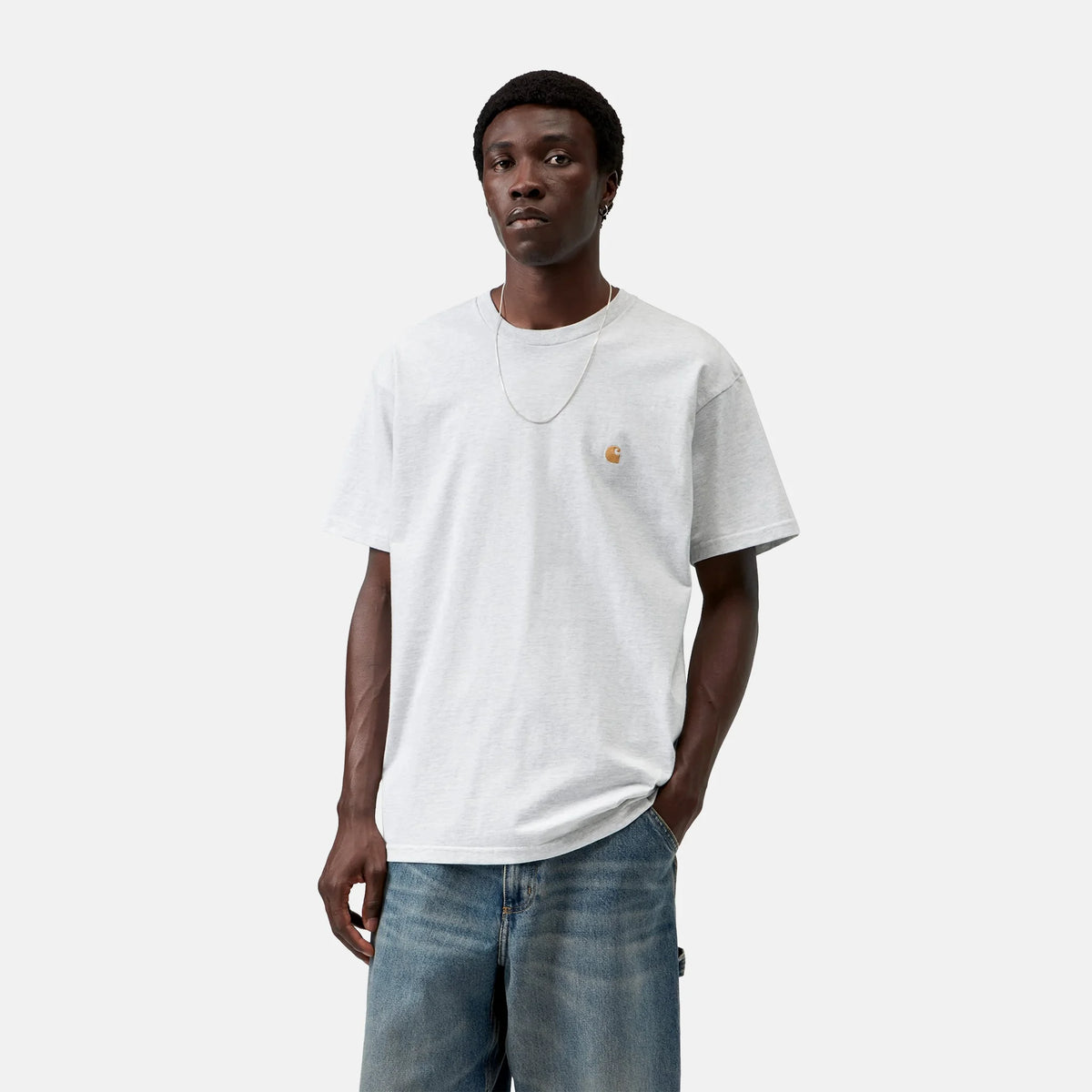 S/S Chase T-Shirt | Ash Heather / Gold