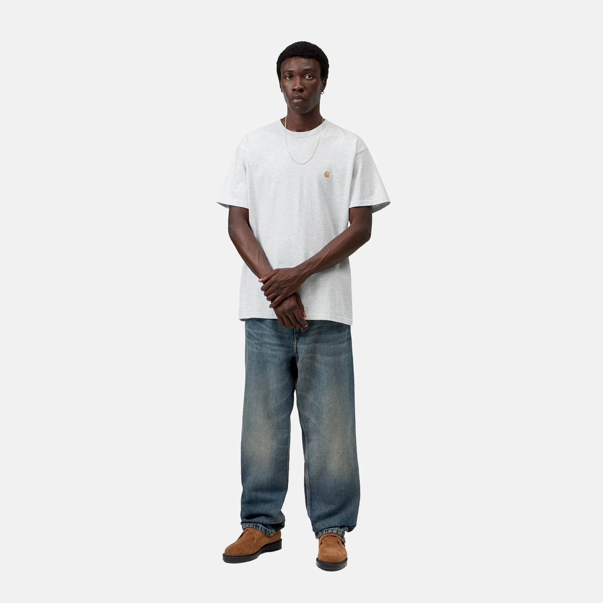 S/S Chase T-Shirt | Ash Heather / Gold