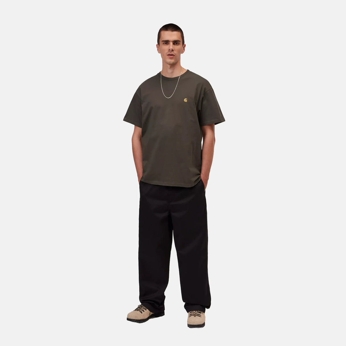 S/S Chase T-Shirt | Shungite / Gold