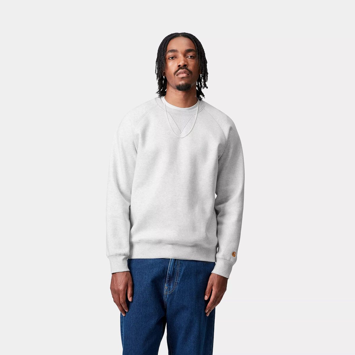 Chase Sweat | Ash Heather / Gold