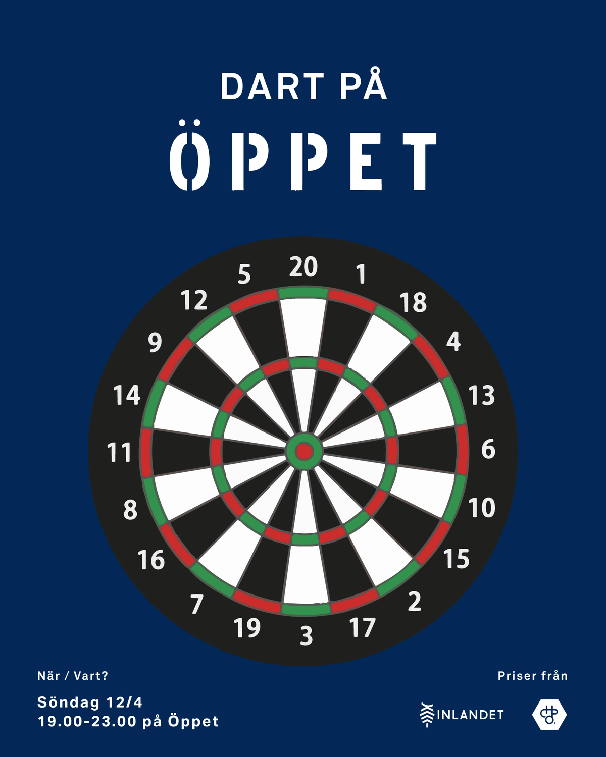 Dart hos ÖPPET 12 april