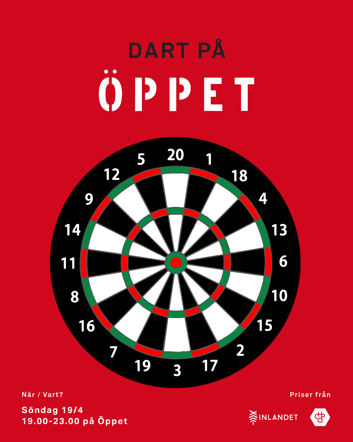 Dart hos ÖPPET 19 april