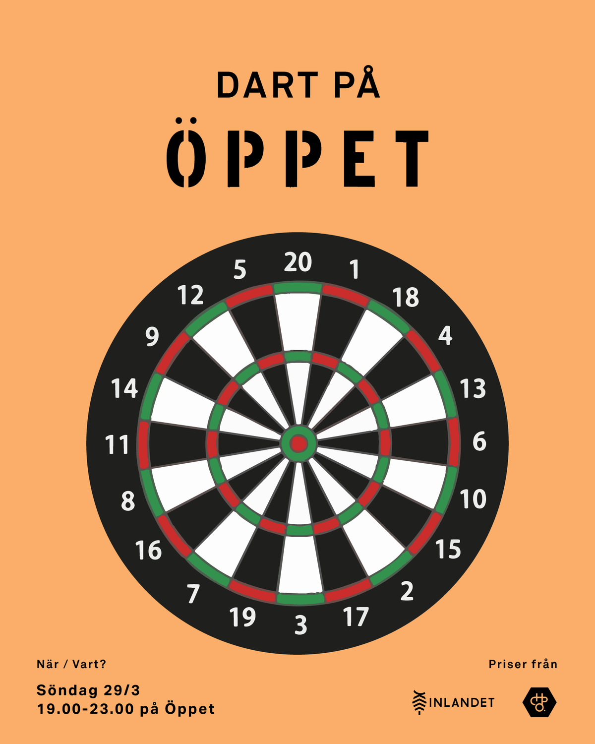 Dart hos ÖPPET 29 mars