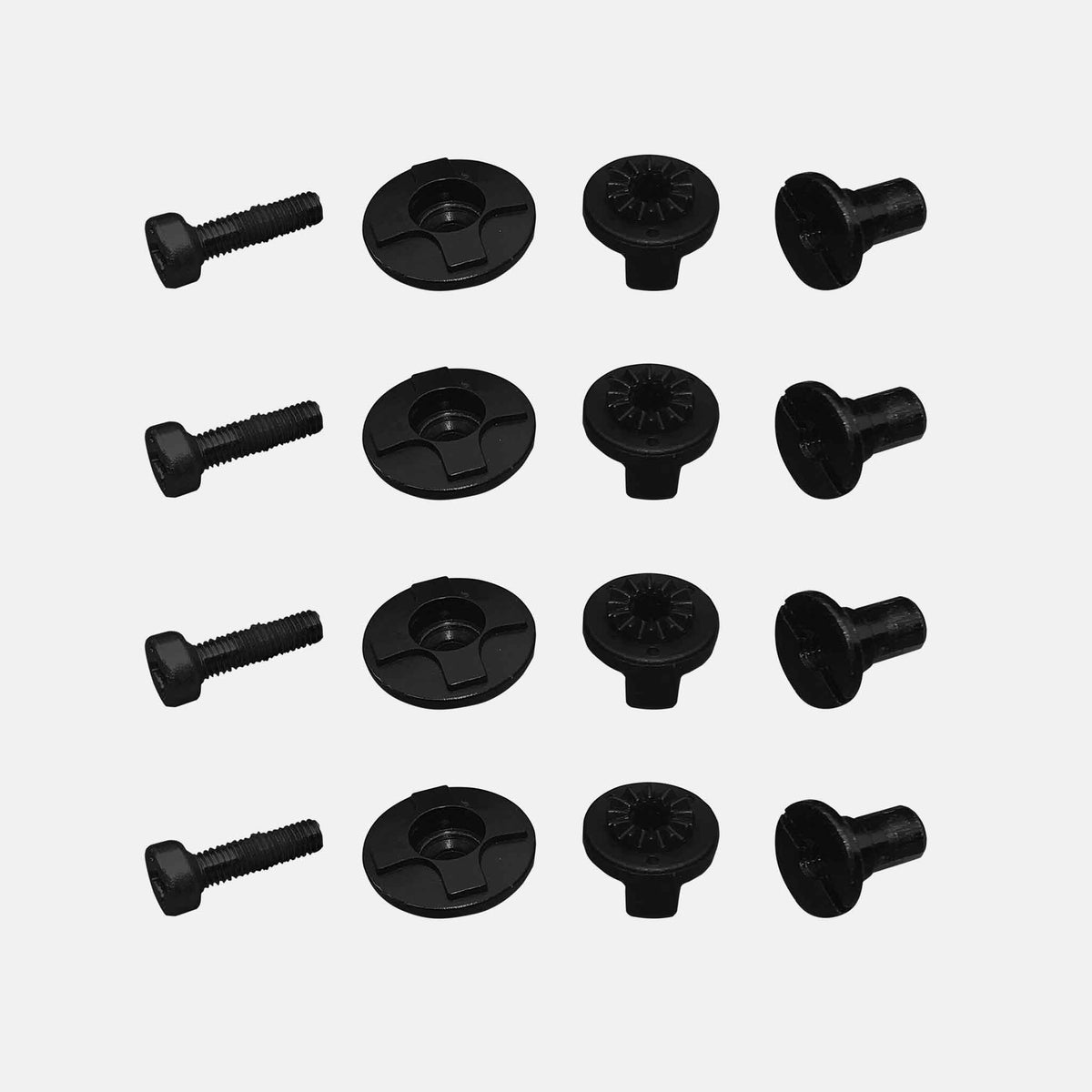 Ankle Strap Hardware 2-Piece Baseplate x 4