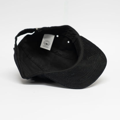 5-Panel Cord | Black / Black