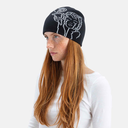 Jacquard Beanie Angel | Black
