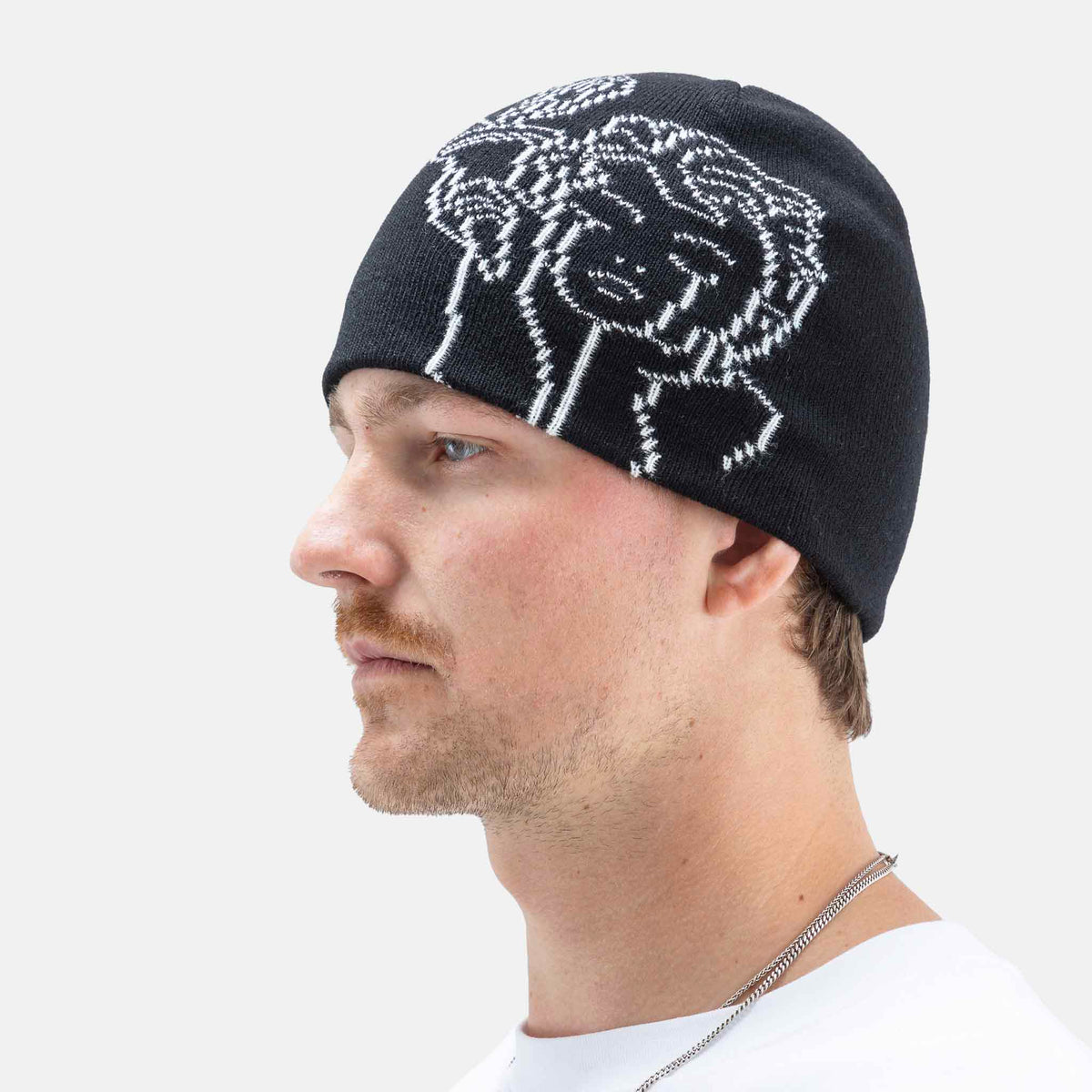 Jacquard Beanie Angel | Black