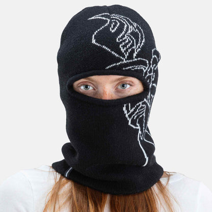 Jacquard Knit Balaclava | Black