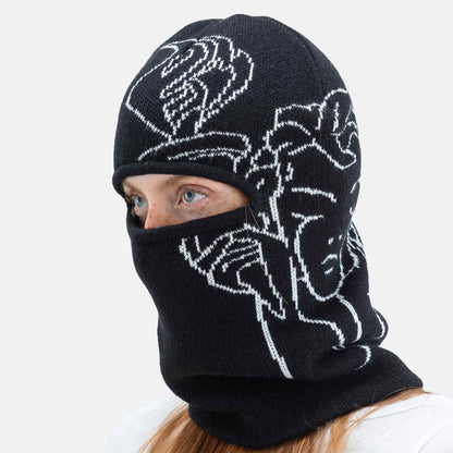 Jacquard Knit Balaclava | Black