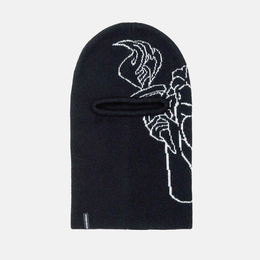 Jacquard Knit Balaclava | Black