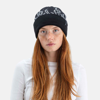 00s Flame Beanie | Black
