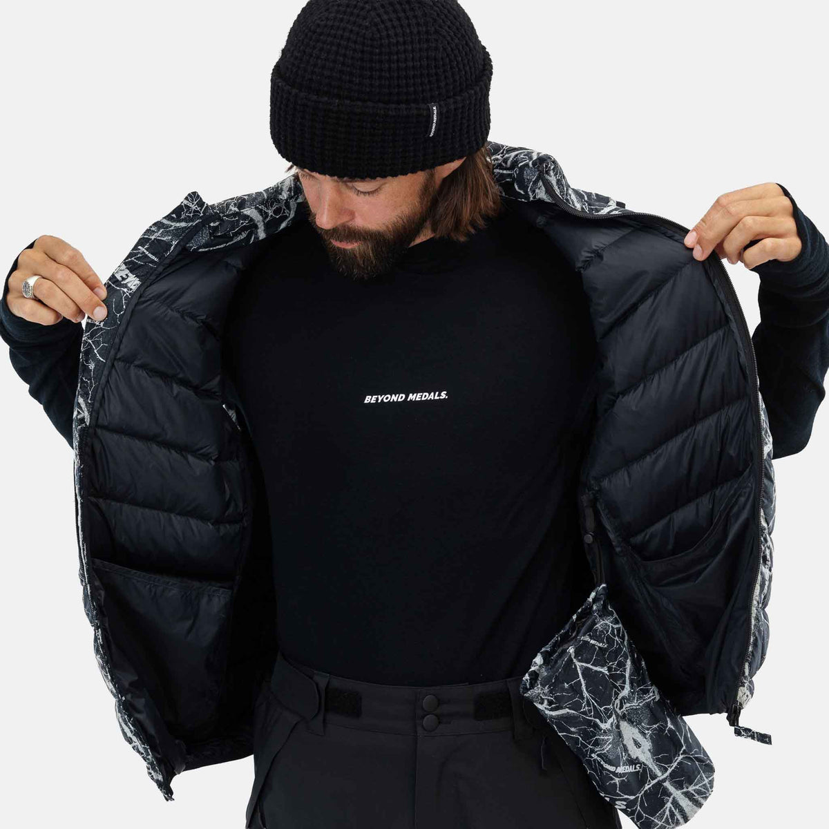 Packable Down Vest | Grey