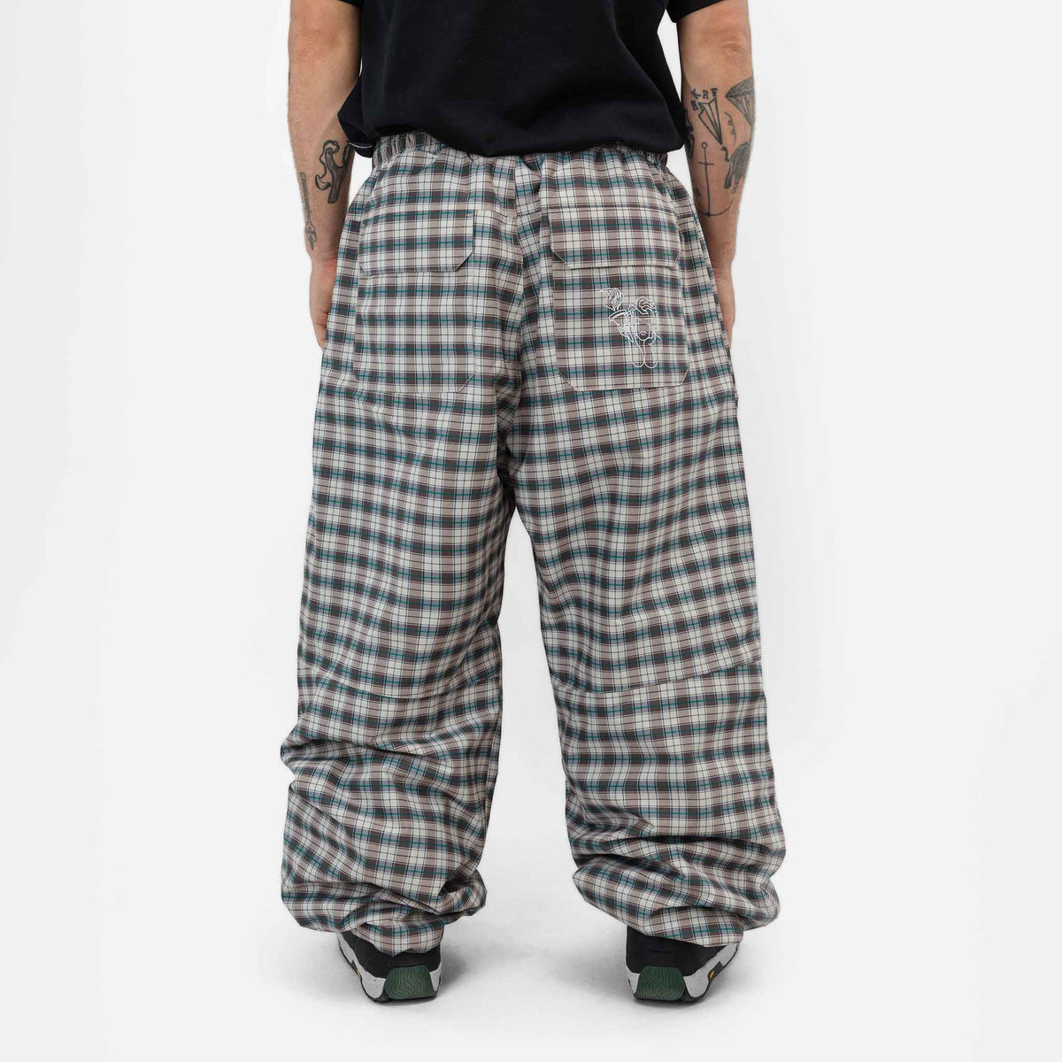 Park Pants | Light Beige Plaid