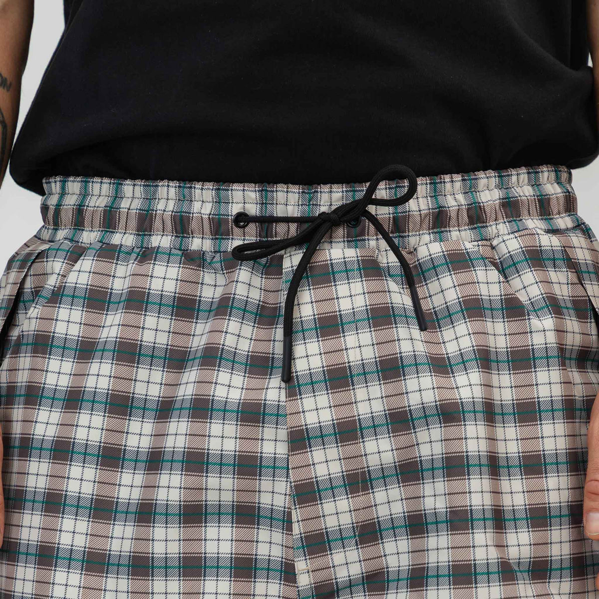 Park Pants | Light Beige Plaid