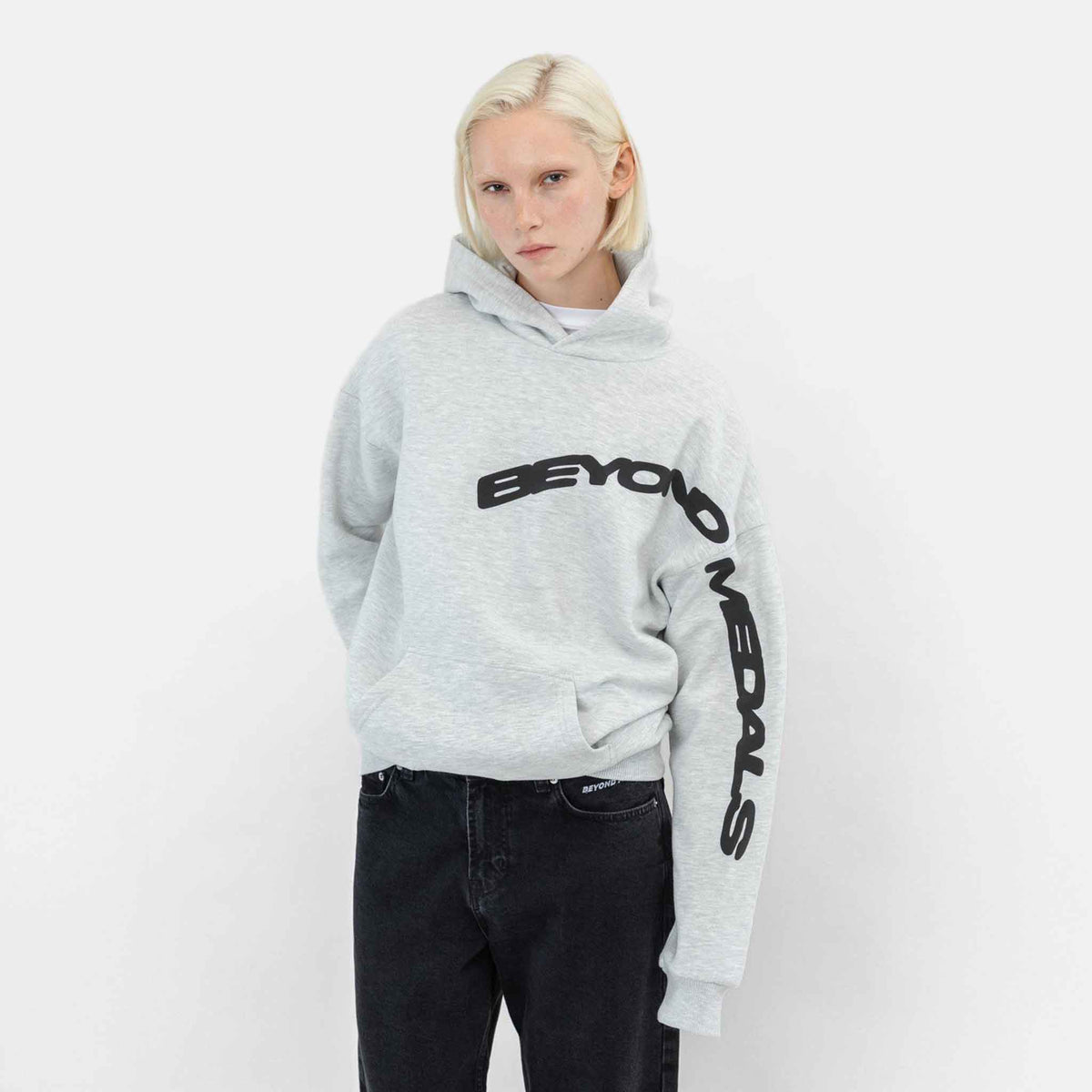 Puff Hoodie | Grey Melange