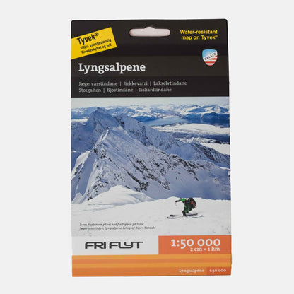 Tur & Toppturkarta | LYNGSALPENE 1:50.000