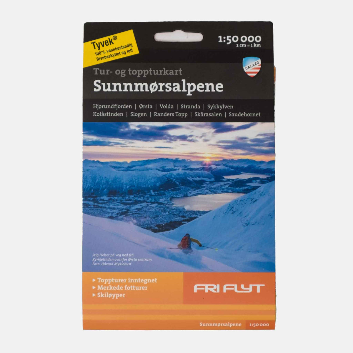 Tour & Top tour map | SUNNMØRSALPENE 1:50.000