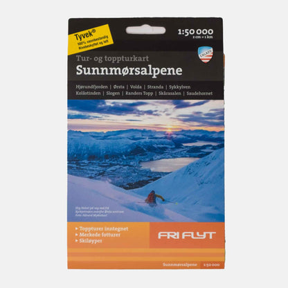 Tour & Top tour map | SUNNMØRSALPENE 1:50.000