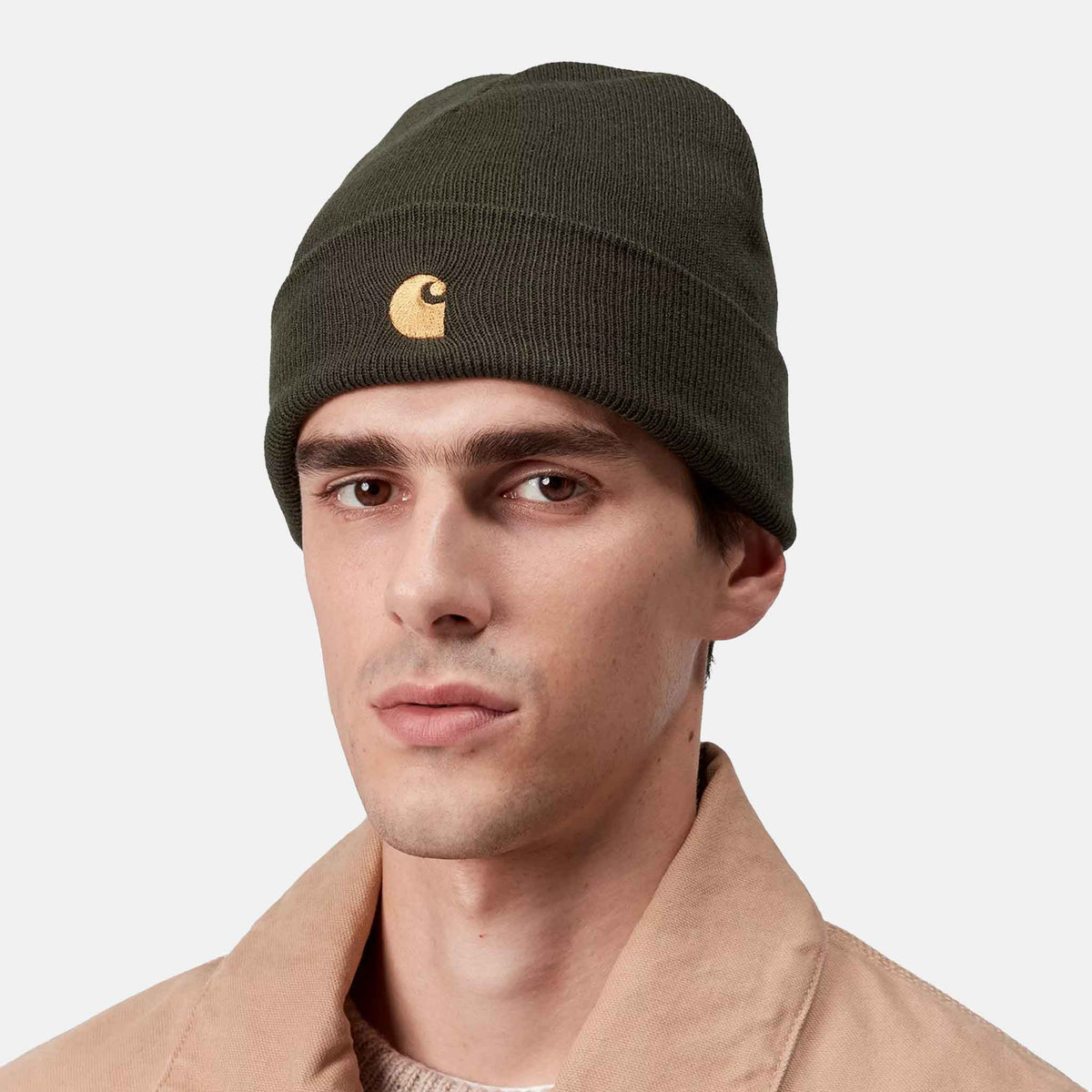 Chase Beanie | Olive / Gold 
