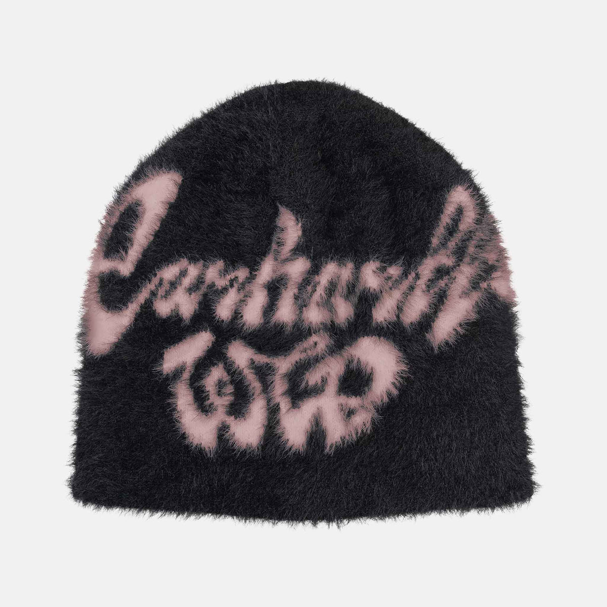 Chedda Beanie | Black / Glassy Pink