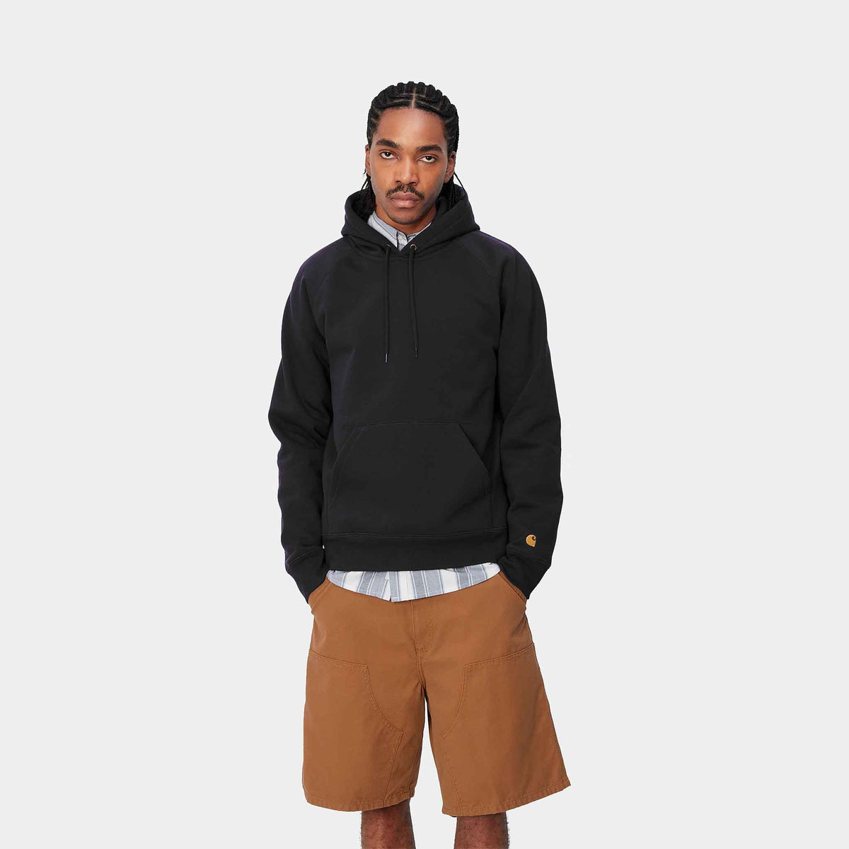 Hooded Chase Sweat | Black / Gold