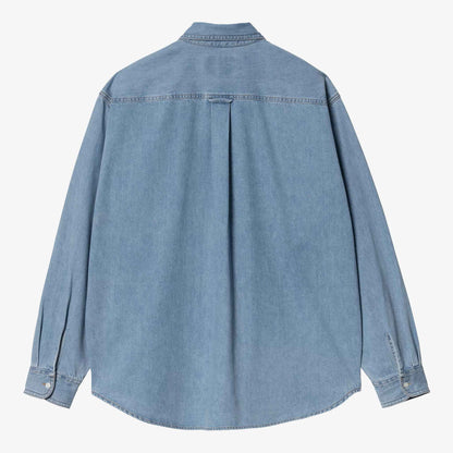 L/S Lucas Shirt | Blue, Bleached