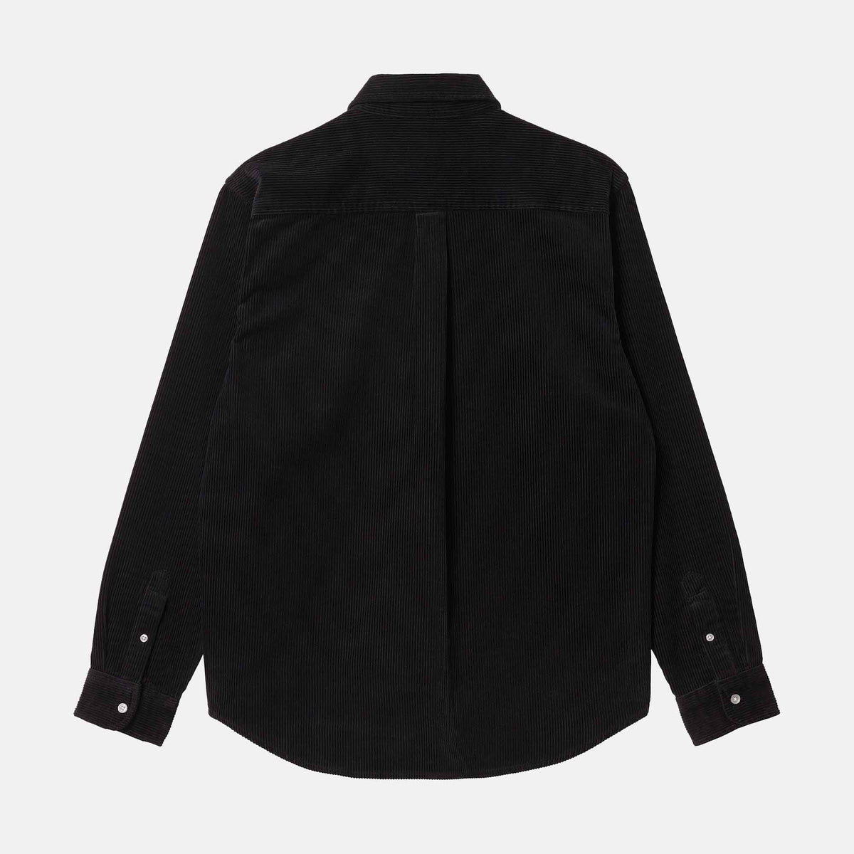 L/S Madison Fine Cord Shirt | Black/Wax