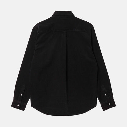 L/S Madison Fine Cord Shirt | Black/Wax