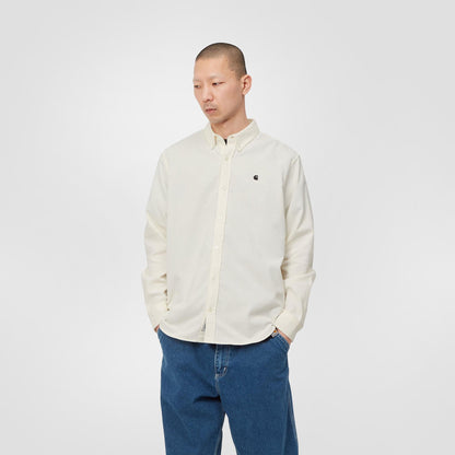 L/S Madison Fine Cord Shirt | Wax / Black